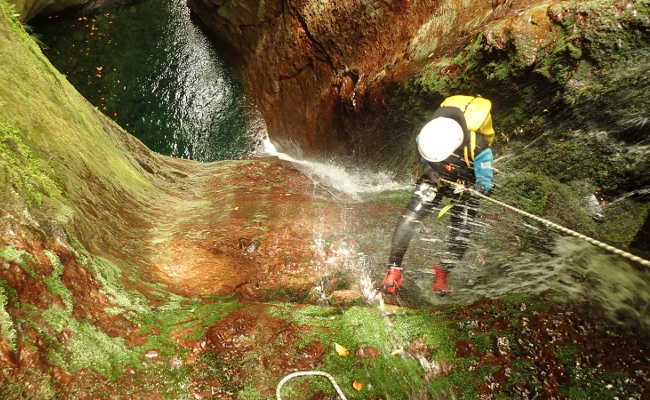 Canyoning abseilen